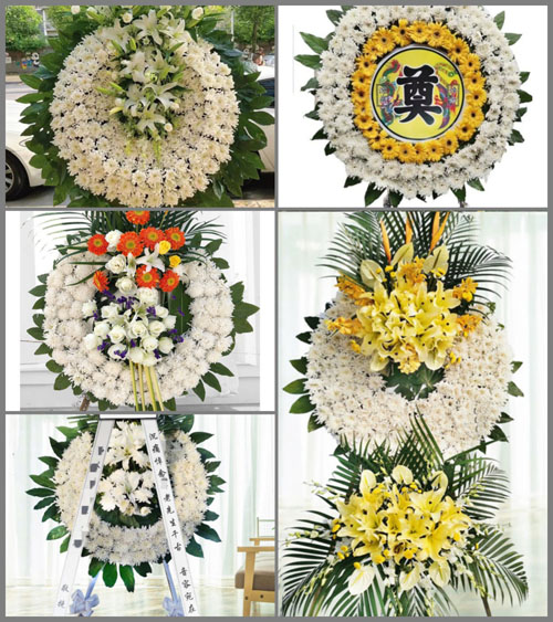 广东韶关市南雄市湖口镇长市村花圈速递
